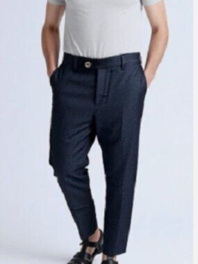 Nitetro, Men's Mini Herringbone Trouser by Ted Baker